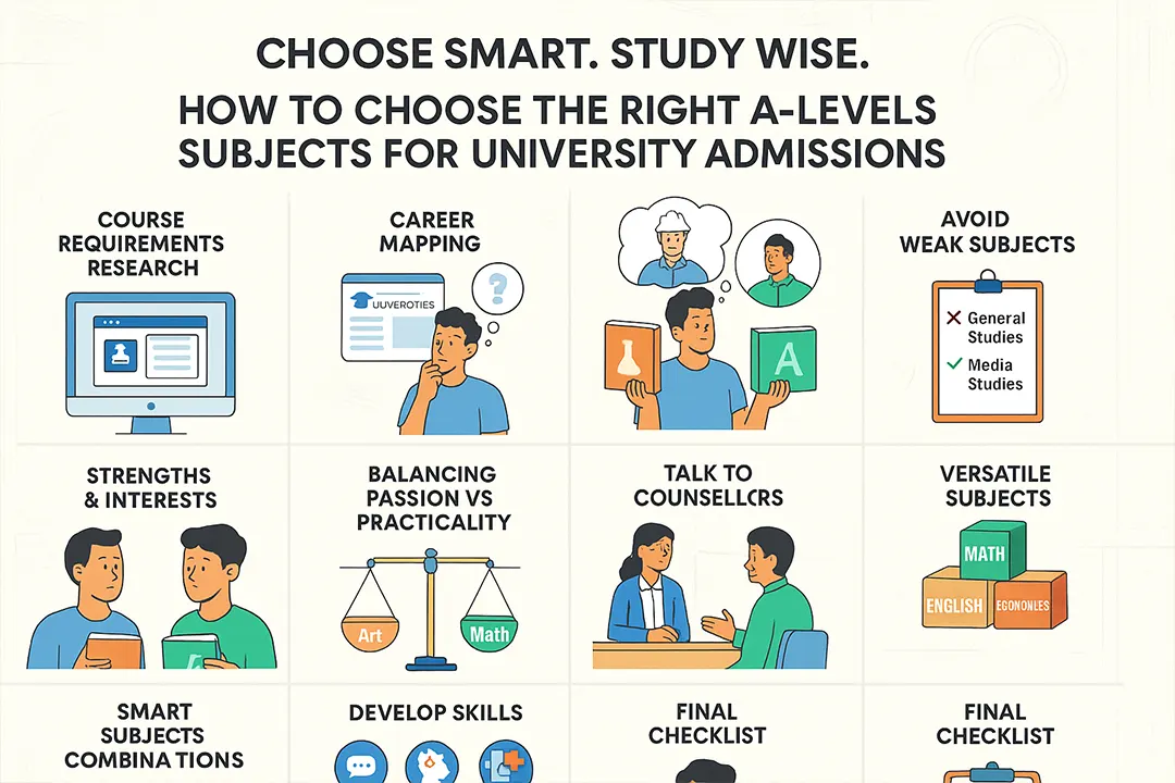 method how to choose the rigt A Level subject for admissin in university